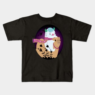 Monster llama Kids T-Shirt